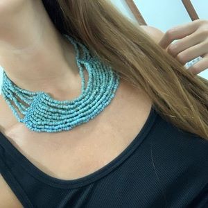 Turquoise beaded necklace